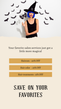 Bianco Halloween Salon Sale Instagram Story Template - Page 2