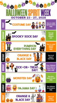 Bianco Halloween Spirit Week Instagram Story Template