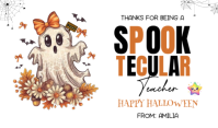 Weiß Halloween Teacher Appreciation Tag Template