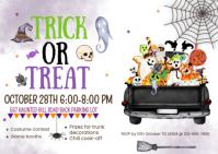 White Trunk or Treat Event A6 Template