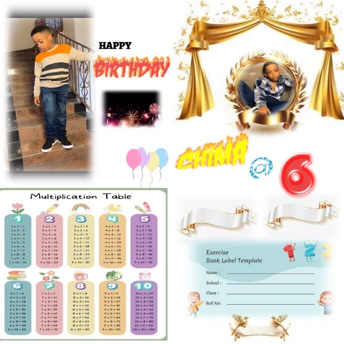 Copy of White Joyful Happy Birthday Exercise Book Inspo Instagram Post ...