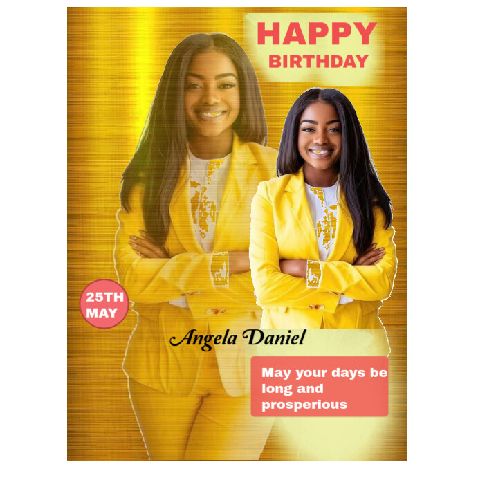 White Joyful Happy Birthday Frame And Wishes And Message Instagram Post template