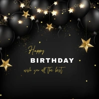 White Joyful Happy Birthday Templates And Online Greeting Cards Instagram Post