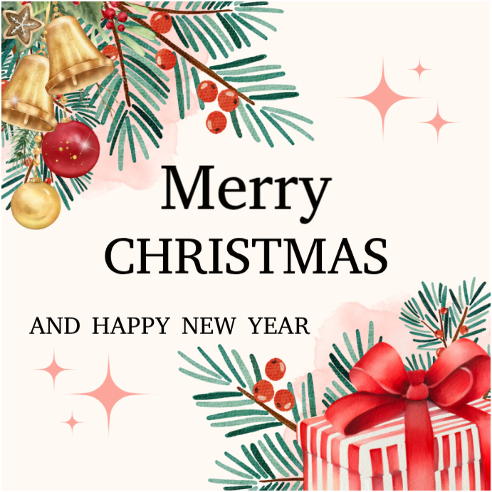 Copy of White Joyful Happy Christmas Instagram Post | PosterMyWall