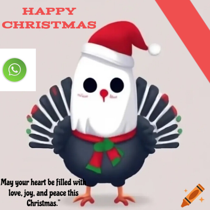 Copy of White Joyful Happy Christmas Instagram Post | PosterMyWall