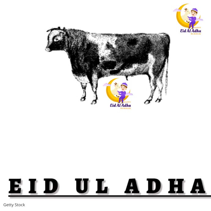 White Joyful Happy Eid Ul Adha Logo 徽标 template