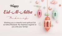 White Joyful Happy Eid Ul Azha Celebration Po Tag template