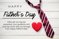 White Joyful Happy Father's Day Celebration P Tatak template