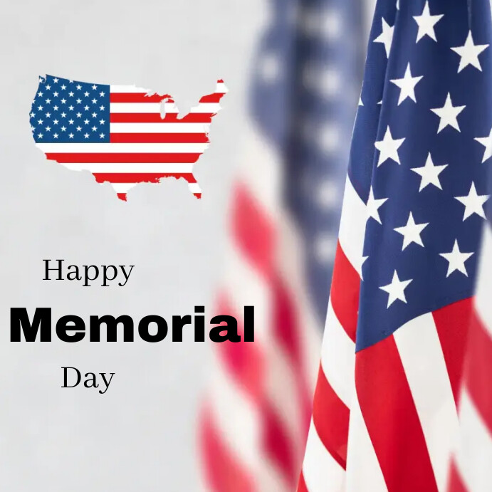 White Joyful Happy Memorial Day Instagram Po Template | PosterMyWall