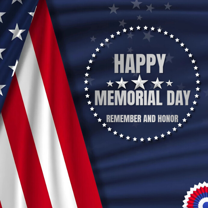 Copy of White Joyful Happy Memorial Day Instagram Post | PosterMyWall