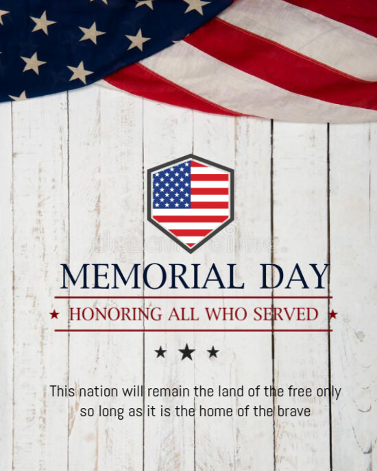 White Joyful Happy Memorial Day Instagram Portrait Template | PosterMyWall