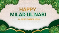 White Joyful Happy Milad Ul Nabi Digital Disp template