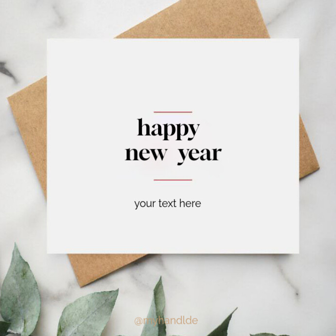 White Joyful Happy New Year Design Instagram Post Template | PosterMyWall