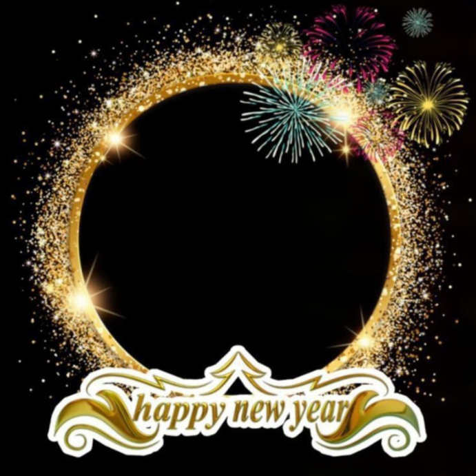 Plantilla de White Joyful Happy New Year Instagram Post | PosterMyWall