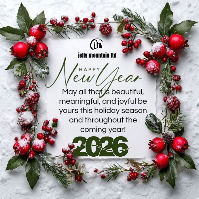 White Joyful Happy New Year Instagram Post Template | PosterMyWall