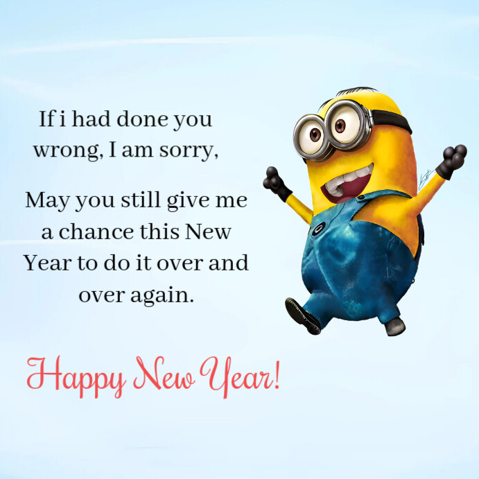 Copy of White Joyful Happy New Year Instagram Post | PosterMyWall