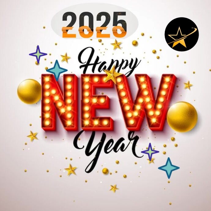 Copy of White Joyful Happy New Year Instagram Post | PosterMyWall