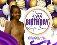 White Joyful Happy  Poster/wallboard template