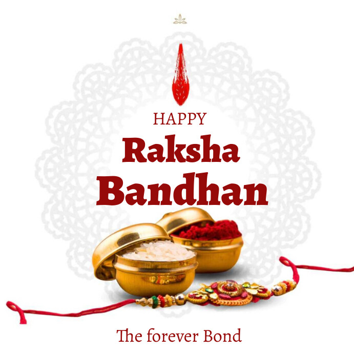 Copy of White Joyful Happy Raksha Bandhan Instagram | PosterMyWall