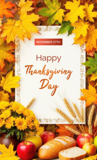 White Thanksgiving Celebration Amerikansk lov Template