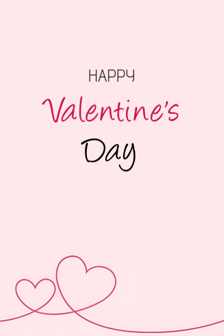 Copy of White Joyful Happy Valentines Day Poster | PosterMyWall