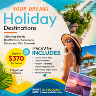 Hvid Holiday Destinations Message Instagram Template