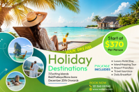 Weiß Holiday Destinations Poster Template