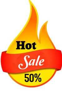 White Joyful Hot Sale Poster template