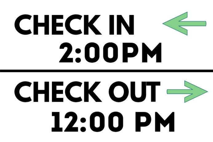 White Joyful Hotel Event Check In Check Out Signage Registration Poster ...