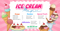 Weiß Ice Cream Menu Facebook Shared Image Template