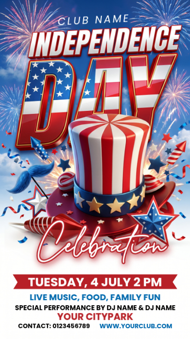 Independence Day Celebration Template | PosterMyWall