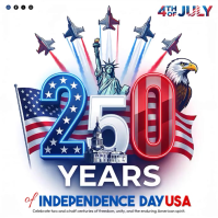 White Joyful Independence Day Celebration Square Video 方形(1:1) template
