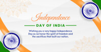 White Joyful India Independence Day  Facebook Shared Image template