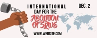 White Joyful International Day For The Abolition Of Slave  Twitch Profile Banner Twitch-banner template