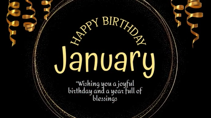 January Birthday Celebration Template | PosterMyWall