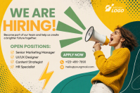 Hvid Job Hiring Poster Template