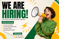 White Job Recruitment Poster Template