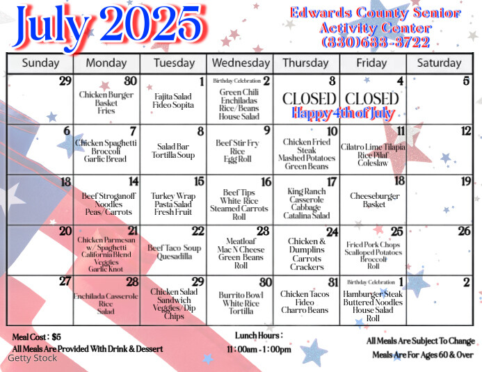 White Joyful July Calendar  Flyer (us Letter) template
