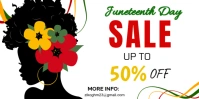 White Joyful Juneteenth Day Sale Eventbrite Banner template