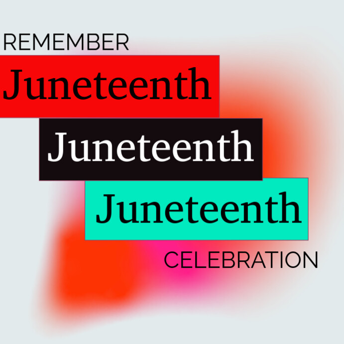 White Joyful Juneteenth  Instagram Post template