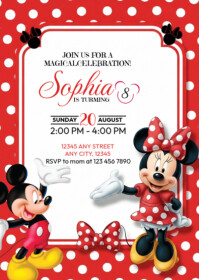 White Joyful Kids' Birthday Invitation Template A6