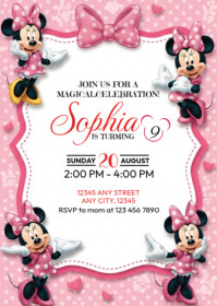 White Joyful Kids' Birthday Invitation Template A6