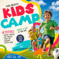 Branco Kids Camp Pos Instagram Template