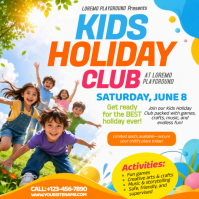 Blanc Kids Holiday Club โพสต์บน Instagram Template