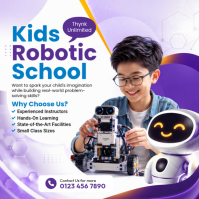 White Kids Robotic School Isikwele Template