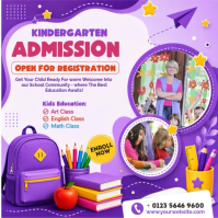 สีขาว Kindergarten Admission Publicación de Instagram Template