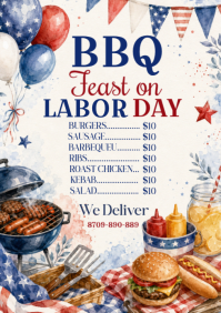 Blanco Labor Day BBQ A4 Template