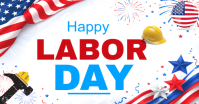 สีขาว Labor Day Celebration Imagem partilhada do Facebook Template
