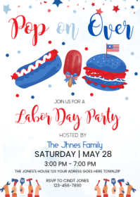 Wit Labor Day Party A6 Template
