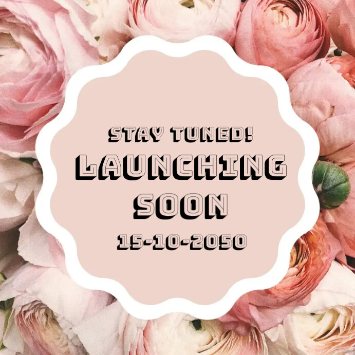 Launching Soon Notification White Joyful Launching Soon Announcement Instagram Post Template ...